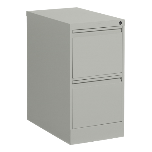 Classeur vertical, Acier, 2 tiroirs, 15-1/7" la x 25" p x 29" h, Gris Absolute Business Supply