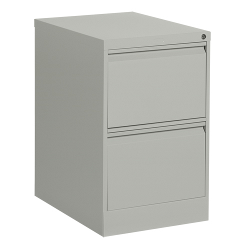 Classeur vertical, Acier, 2 tiroirs, 18-1/7" la x 25" p x 29" h, Gris Absolute Business Supply