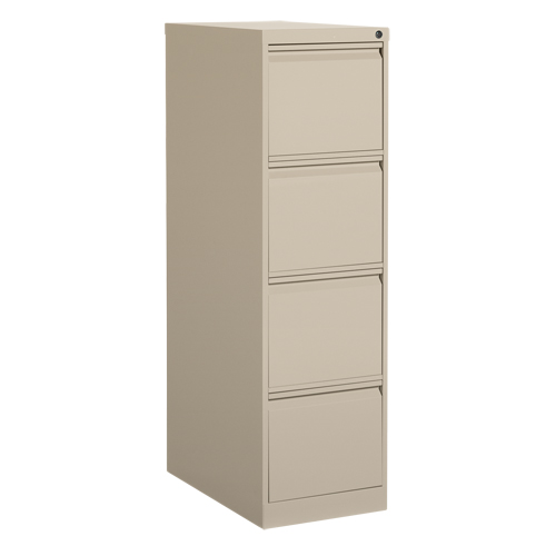 Classeur vertical, Acier, 4 tiroirs, 15-1/7" la x 25" p x 52" h, Beige Absolute Business Supply