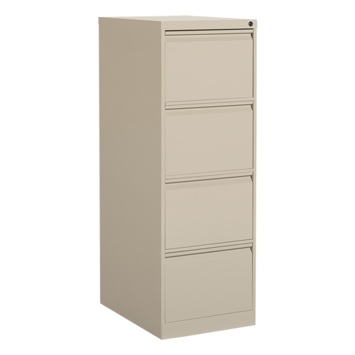 Classeur vertical, Acier, 4 tiroirs, 18-1/7" la x 25" p x 52" h, Beige Absolute Business Supply