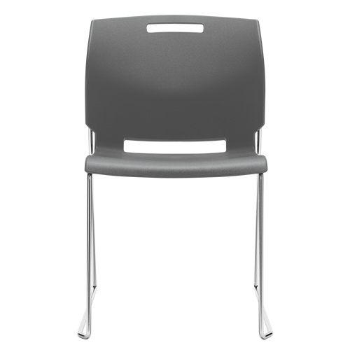 Chaise, Plastique, Hauteur 32-1/2", Capacit&eacute; 300 lb, Gris Absolute Business Supply
