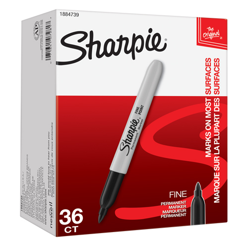 Permanent Marker, Black, Fine Tip Absolute Business Supply