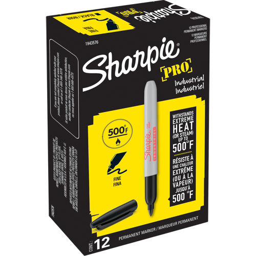 Marqueur permanent Pro, Noir, Pointe Fin Absolute Business Supply