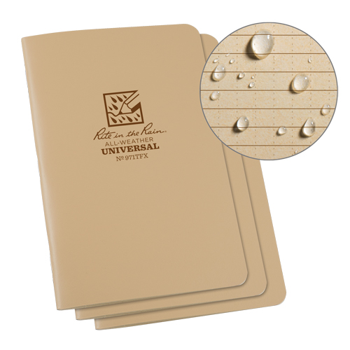 Notebook, Soft Cover, Tan, 48 Pages, 4-5/8" W x 7" L Absolute Business Supply