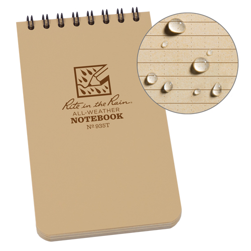 Carnet de notes de poche &agrave; spirale, Couverture souple, Havane, 100 Pages, 3" , 5"  Absolute Business Supply