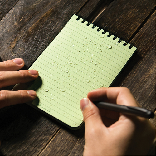 Carnet de notes de poche &agrave; spirale, Couverture souple, Vert, 100 Pages, 4" , 6"  Absolute Business Supply