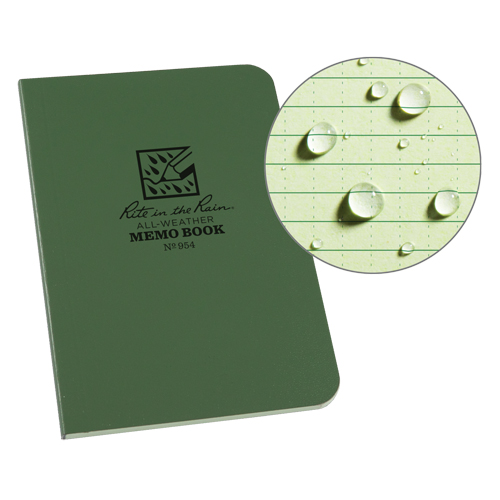 Livre m&eacute;mo, Couverture souple, Vert, 112 Pages, 3-1/2" , 5"  Absolute Business Supply