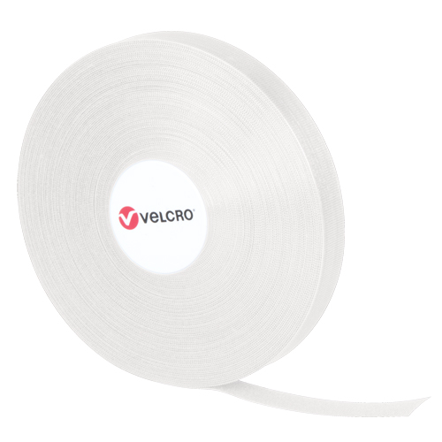 Attaches QWIK, Boucle et crochet, 25 vg x 3/4", Auto-aggripant, Blanc Absolute Business Supply