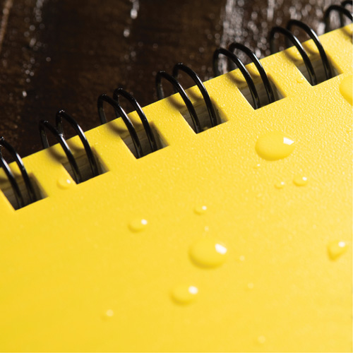 Carnet de notes de poche &agrave; spirale lat&eacute;rale, Couverture souple, Jaune, 64 Pages, 4-5/8" , 7"  Absolute Business Supply