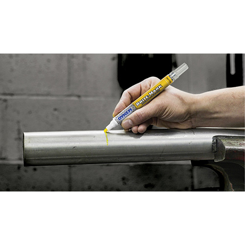 Brite-Mark&reg; Medium Tip Paint Marker, Liquid, Yellow Absolute Business Supply