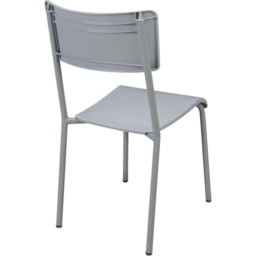 Chaises empilables Ventura, Polypropyl&egrave;ne, Hauteur 36", Capacit&eacute; 300 lb, Gris Absolute Business Supply