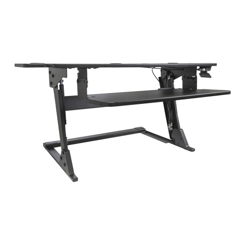 Goya Sit-Stand Workstation, Desktop Unit, 20" H x 42" W x 16" D, Black Absolute Business Supply