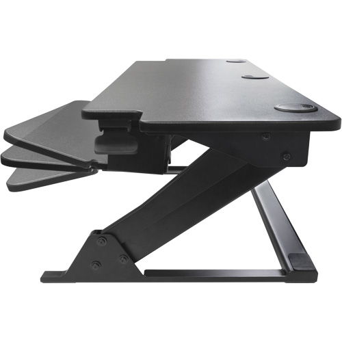 Goya Sit-Stand Workstation, Desktop Unit, 20" H x 42" W x 16" D, Black Absolute Business Supply