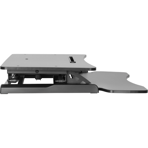 Goya Sit-Stand Workstation, Desktop Unit, 22" H x 31-1/2" W x 24" D, Black Absolute Business Supply
