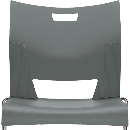 Duet Armless Training Chair, Plastic, 33-1/4" High, 350 lbs. Capacity, Grey Absolute Business Supply