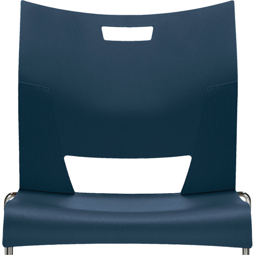 Duet Armless Training Chair, Plastic, 33-1/4" High, 350 lbs. Capacity, Blue Absolute Business Supply