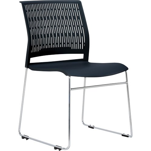 Activ Series Stacking Chairs, Polypropylene, 32-3/8" High, 275 lbs. Capacity, Black Absolute Business Supply