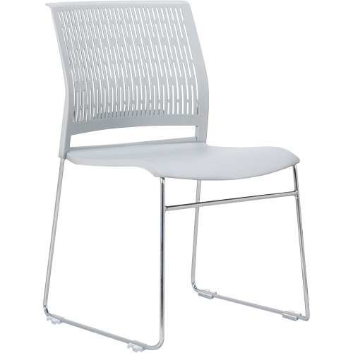 Activ Series Stacking Chairs, Polypropylene, 32-3/8" High, 275 lbs. Capacity, Grey Absolute Business Supply