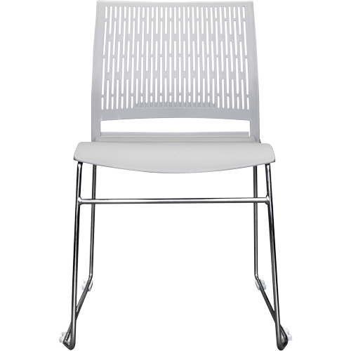 Activ Series Stacking Chairs, Polypropylene, 32-3/8" High, 275 lbs. Capacity, Grey Absolute Business Supply