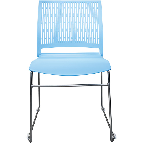 Chaises empilables s&eacute;rie Activ, Polypropyl&egrave;ne, Hauteur 32-3/8", Capacit&eacute; 275 lb, Bleu Absolute Business Supply