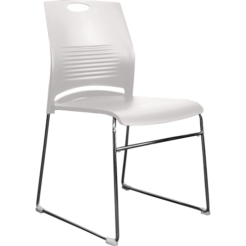 Activ Series Stacking Chairs, Plastic, 23" High, 275 lbs. Capacity, White Absolute Business Supply