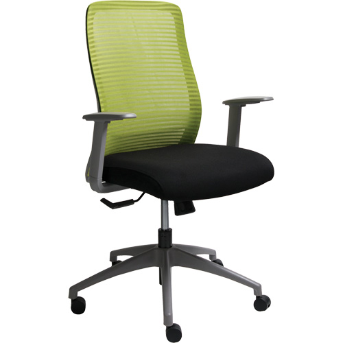 Chaise de bureau ajustable s&eacute;rie Era, Tissu/Mailles, Vert, Capacit&eacute; 275 lb Absolute Business Supply