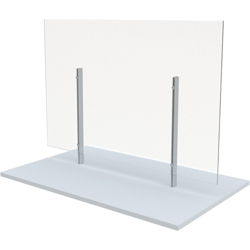 Freestanding Board Mount Sneeze Guard, 48" W x 36" H Absolute Business Supply