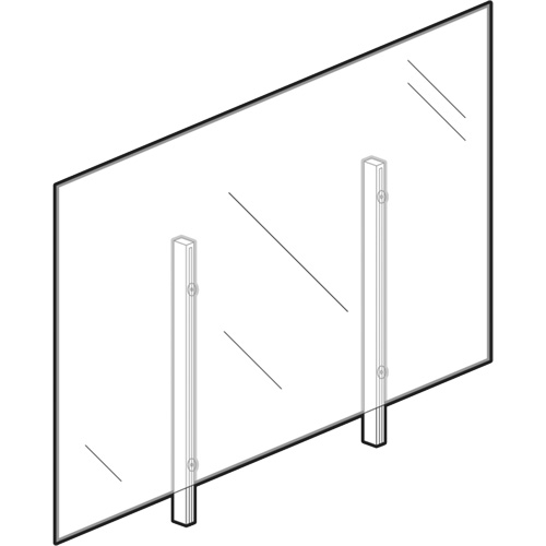 Vitre hygi&eacute;nique, 48" la x 36" h Absolute Business Supply