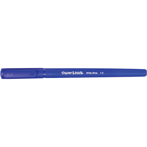 Stylo &agrave; bille Paper Mate Write Bros, Bleu, 1 mm Absolute Business Supply