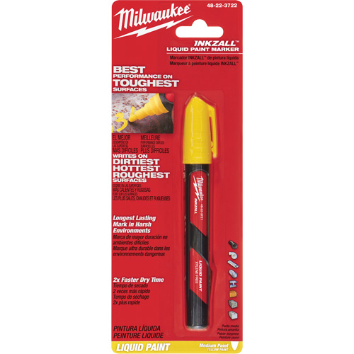 Inkzall Paint Marker, Liquid, Yellow Absolute Business Supply