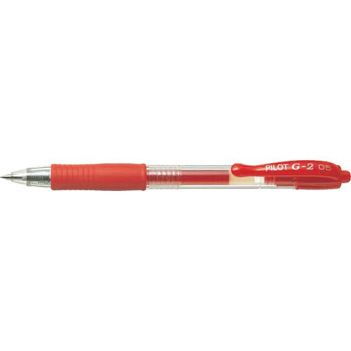Stylo &agrave; encre gel G2, Rouge, 0,7 mm, R&eacute;tractable Absolute Business Supply