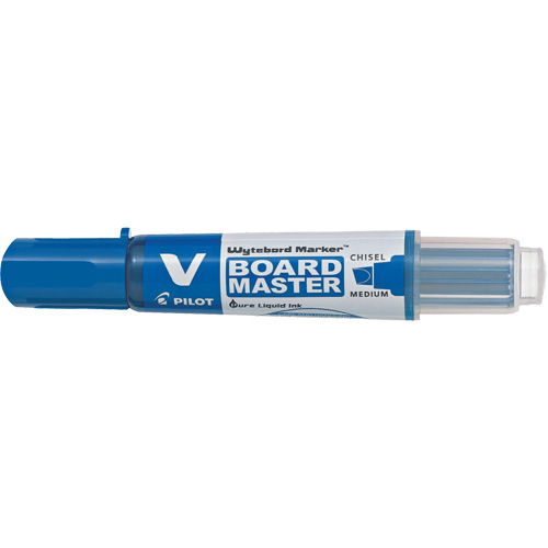 Vboard Master White Board Marker, Blue, Chisel Tip Absolute Business Supply