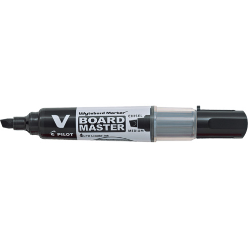 Vboard Master White Board Marker, Black, Chisel Tip Absolute Business Supply