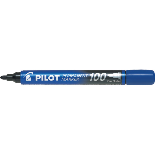 Series 100 Permanent Marker, Blue, Bullet Tip Absolute Business Supply