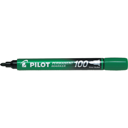 Marqueur permanent s&eacute;rie 100, Vert, Pointe Ronde Absolute Business Supply