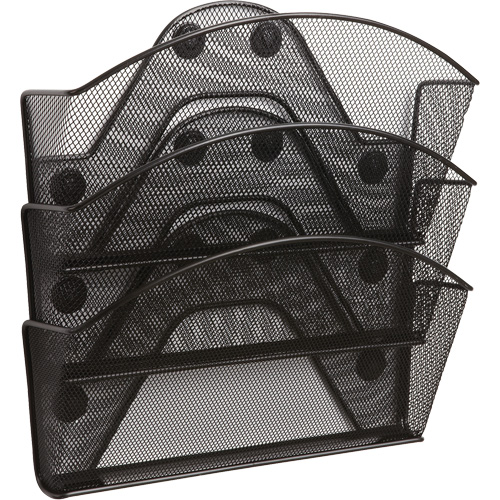 Classeur magn&eacute;tique en treillis m&eacute;tallique Onyx, 3 pochettes Absolute Business Supply