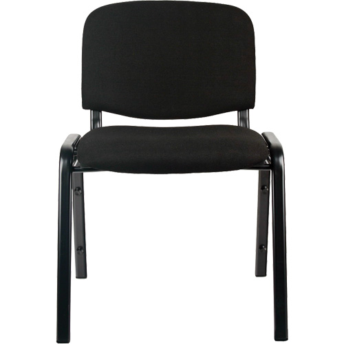 Stacking Chairs, Fabric, 32" High, 250 lbs. Capacity, Black Absolute Business Supply