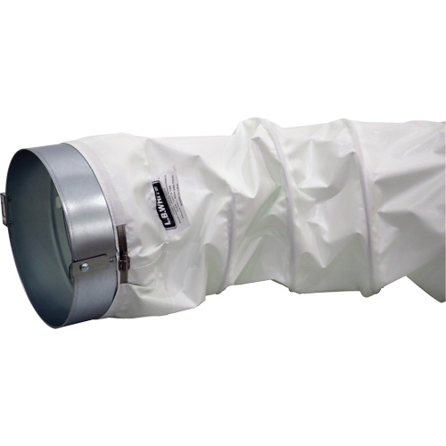 White 12" x 12' Distribution Ducting Kit, Adapter & Clamp Absolute Business Supply