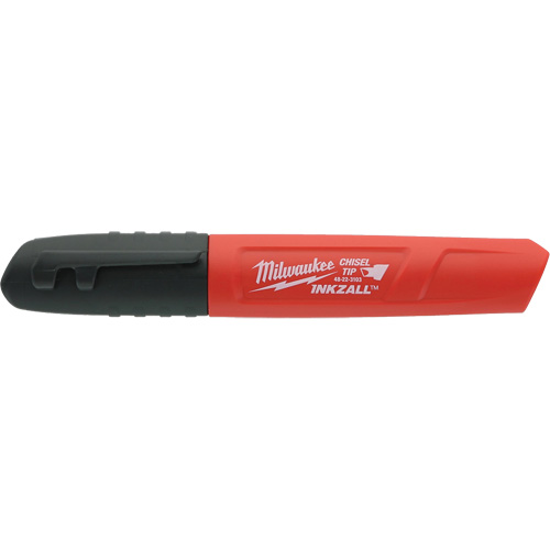 Inkzall Permanent Marker, Black, Chisel Tip Absolute Business Supply