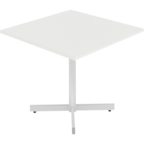 Newland Height-Adjustable Square Table, 36" L x 36" W x 29" H, 1" Top, Laminate, White Absolute Business Supply