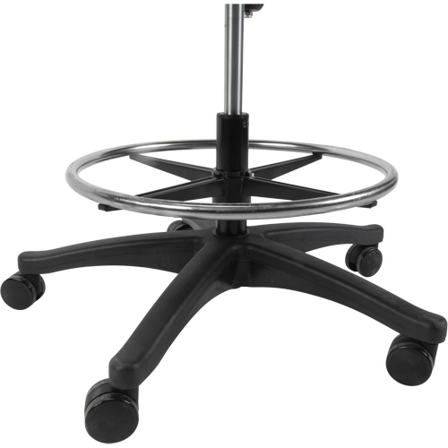Mesh Work Stool, Mobile, Adjustable Height, 450 lbs. Capacity Absolute Business Supply