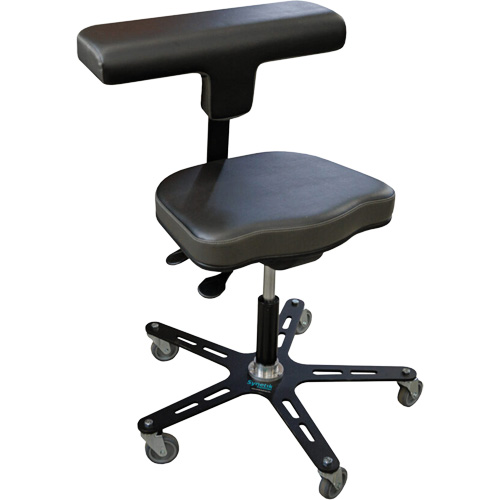 Chaise ergonomique industrielle VEGA-T, Mobile, Ajustable Hauteur, Capacit&eacute; 280 lb Absolute Business Supply