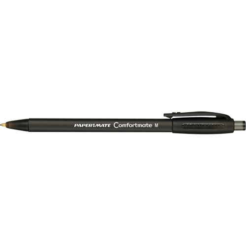 Stylo ComfortMate, Noir, 1 mm, R&eacute;tractable Absolute Business Supply