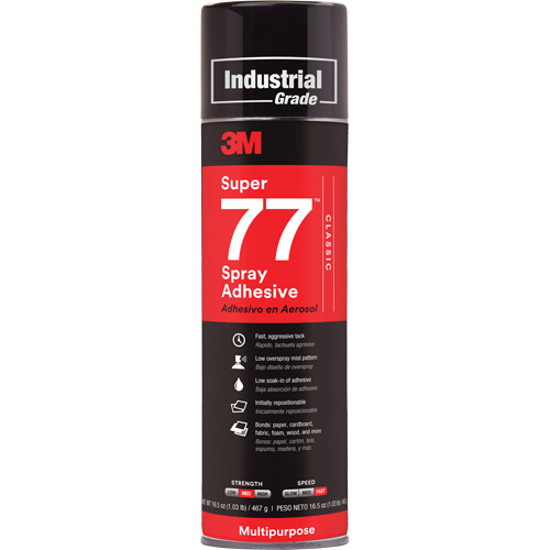 Super 77 Spray Adhesive, Clear, Aerosol Can Absolute Business Supply