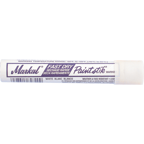 B&acirc;tons de peinture Paintstik &agrave; s&eacute;chage rapide 50° &agrave; 150°F, B&acirc;ton plein, Blanc Absolute Business Supply