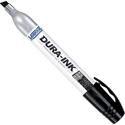 Dura-Ink&reg; Markers - #25 Felt-Tip, Black, Chisel Tip Absolute Business Supply