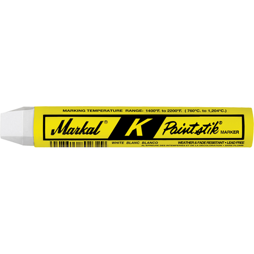 K Paintstik&reg; Paint Marker, Solid Stick, White Absolute Business Supply
