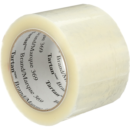 Tartan Box Sealing Tape, Hot Melt Adhesive, 1.6 mils, 72 mm (3") x 100 m (330') Absolute Business Supply