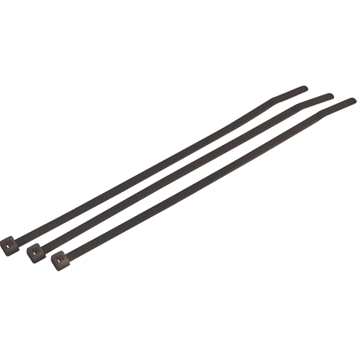 Attaches de c&acirc;bles Bar-Lok, Longueur 11", R&eacute;sistance &agrave; la traction 50 lb, Noir Absolute Business Supply