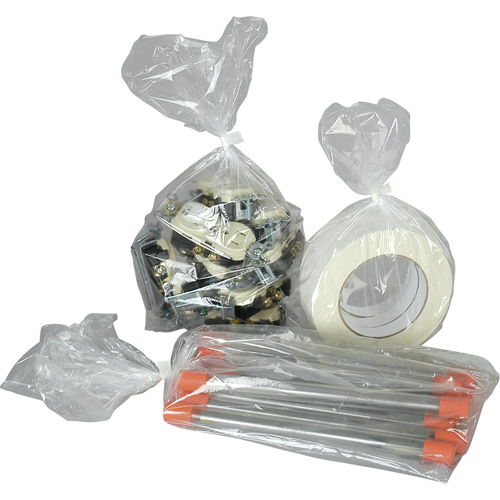 Poly Bags, Open Top, 12" x 5", 1 mils Absolute Business Supply